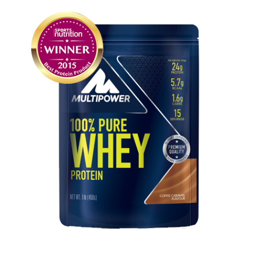 Poza cu 100% Pure Whey Protein - 450g - Coffee Caramel MPOWER