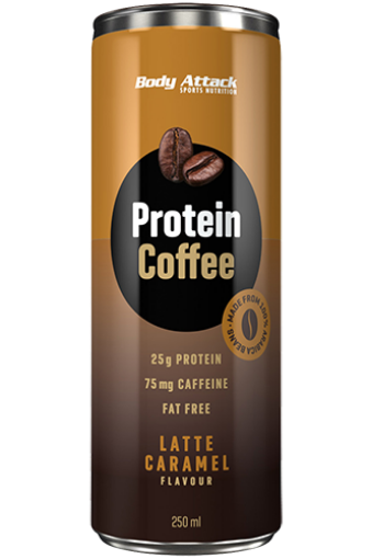 Poza cu Protein Coffee - 250ml Caramel-Latte Body Attack