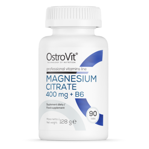 Poza cu OstroVit Magnesium Citrate 400 mg + B6 90 tabs