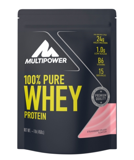 Poza cu  100% Pure Whey Protein - 450g - Capsuni MPower