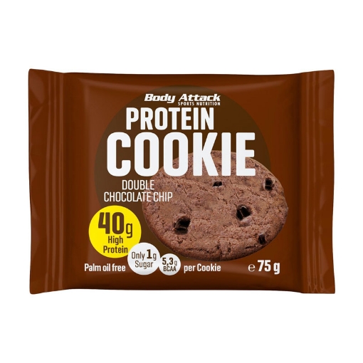 Poza cu Protein Cookie - Fulgi de Ciocolata 75g Body Attack