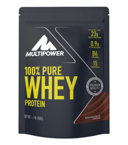 Poza cu 100% Pure Whey Protein - 450G Ciocolata MPower
