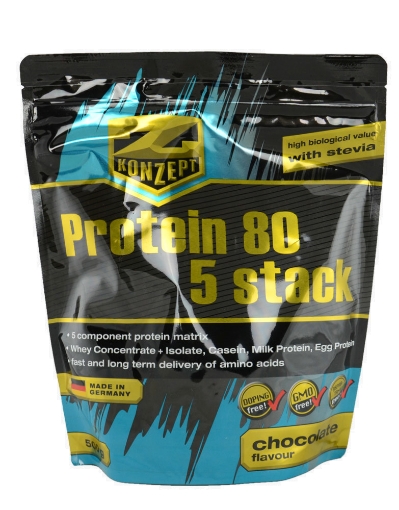 Poza cu Protein 80 5 Stack 2kg  - Capsuni Z-Konzept