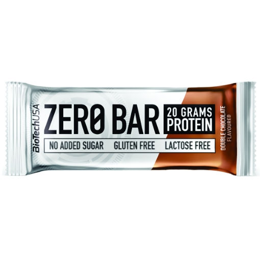 Poza cu Zero Bar 50g - Double Chocolate BioTech