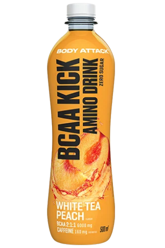 Poza cu BCAA KICK White Tea Peach - 500ml Body Attack 