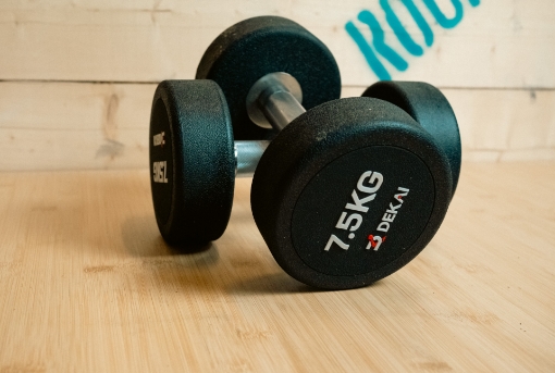 Poza cu Set 2 Gantere Rotunde 7.5 Kg - DEKAI