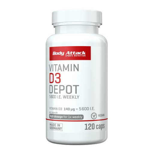 Poza cu Vitamina D3 Depot - 120 Caps Body Attack