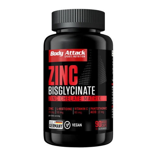 Poza cu Zinc Bisglycinate (90 Caps) Body Attack