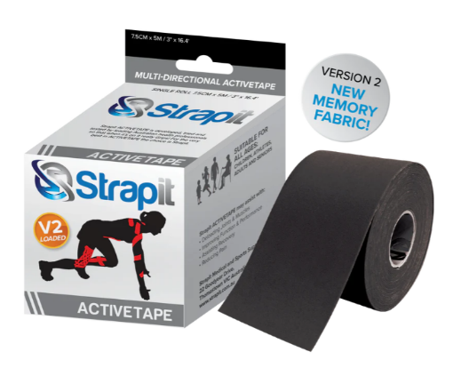 Poza cu ACTIVETAPE 7,5CM x 5M - NEGRU STRAPIT