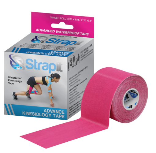 Poza cu Banda Kinesiologica Advance 5cm x 5m Roz - Strapit