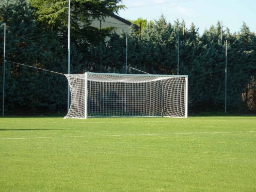 Poza cu Poarta Fotbal Fixa Aluminiu Profesionala 7.32x2.44 m, certificat UNI-EN 748