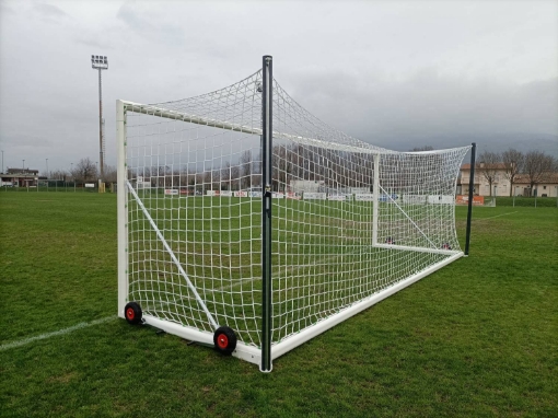 Poza cu Poarta fotbal mobila aluminiu 7.32x2.44 m cu sistem de tensionare si transport