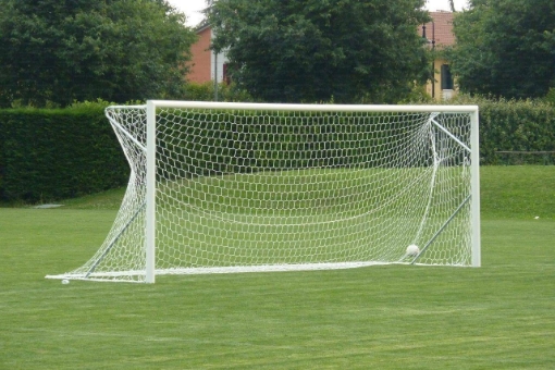 Poza cu Poarta Fotbal Aluminiu 7.32x2.44 m, cu cadru fix de sol
