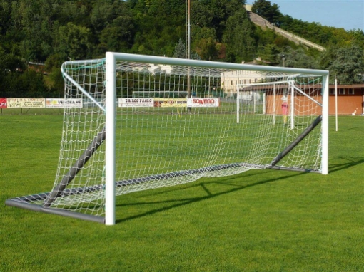 Poza cu Poarta Fotbal Aluminiu 6x2 m, model independent cu cadru de sol
