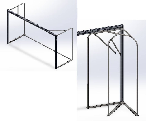 Poza cu Poarta Handbal Aluminiu - 3x2m, pliabila