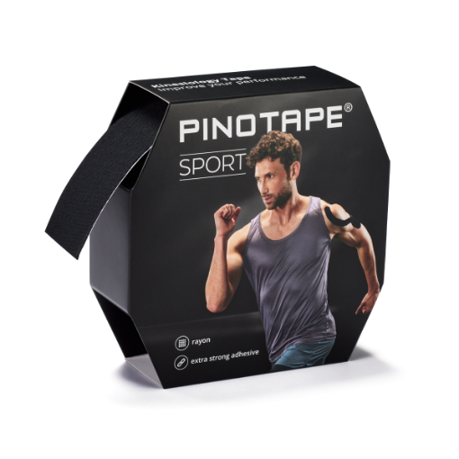 Poza cu Banda Kinesio PINOTAPE® Sport - 31m Negru