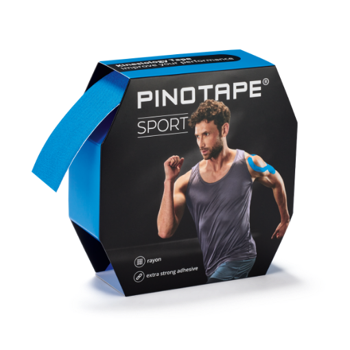 Poza cu Banda Kinesio PINOTAPE® Sport - 31m Albastru