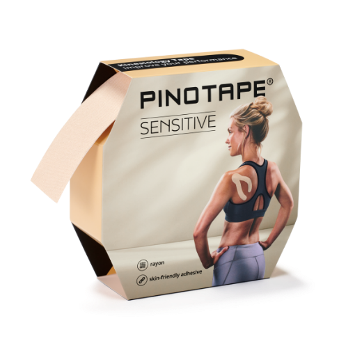 Poza cu Banda Kinesio PINOTAPE® Sensitive - 31m Crem