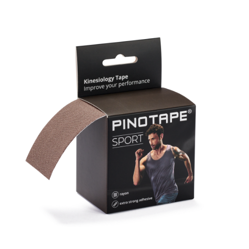Poza cu Banda Kinesio PINOTAPE® Sport - Gri inchis