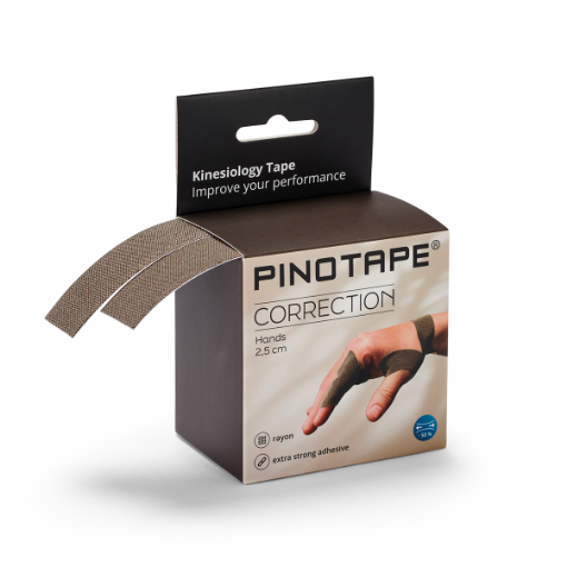 Poza cu Banda Kinesio PINOTAPE® Sport pentru mana - Gri inchis