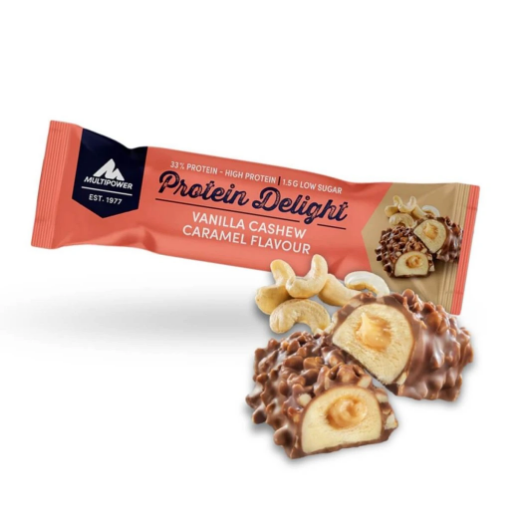 Poza cu Baton Protein Delight - 35g - Vanilla Cashew Caramel