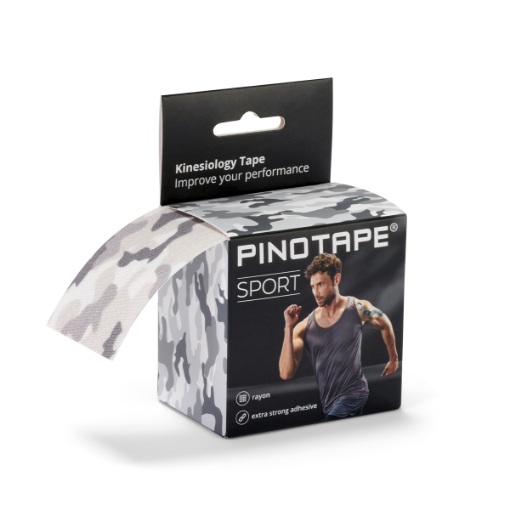 Poza cu Banda Kinesio PINOTAPE® Sport - Army Gri