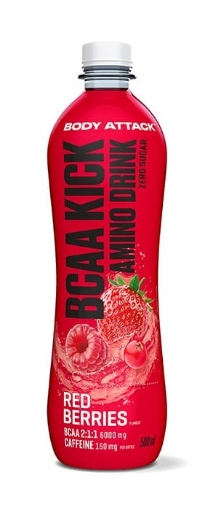 Poza cu BCAA KICK Red Berries - 500ml Body Attack