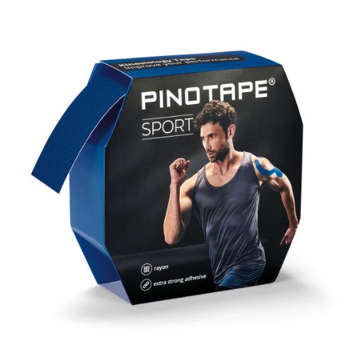 Poza cu Banda Kinesio PINOTAPE® Sport - 31m Albastru Intens
