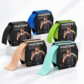 Poza pentru categoria PINOTAPE Sport 31 m – rolă profesională bandă kinesio 5 cm
