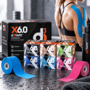 Poza pentru categoria d3Tape X6.0 Waterproof – bandă kinesiologică 5 cm x 6 m